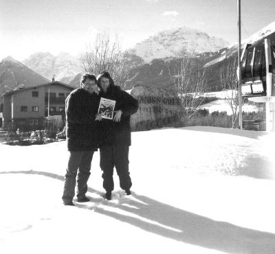 041504-4
John and Veronika Ross of Fairhaven pose here with a copy of The Wanderer. It was taken in Meiders, Austria on a recent visit to Ms. Ross' parents. (Photo courtesy of John and Veronika Ross). 4/15/04 edition
