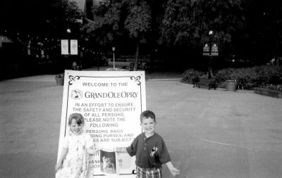 071504-6
Mikayla and Zechariah Mooney recently visited Nashville, Tennessee where they went to the Grand Ole Opry along with their parents, Judy and Mark Mooney. Here they are seen posing in front of the historic site with a copy of The Wanderer in a photo taken by their grandmother, Gale P. Costa. 7/15/04 edition
