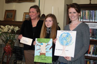 Mattapoisett Tree Committee
Mattapoisett fifth grader Fiona Hoben won 1st prize in the Arbor Day poster contest sponsored by the Mattapoisett Tree Committee in partnership with the Massachusetts Urban and Community Forestry Program. Runner up was Camryn Maniatis. Fifteen students worked with Old Hammondtown School art instructor Greta Anderson. The posters were judged by a group of Mattapoisett residents whose understanding and appreciation of art brought professional level review to the event. 
