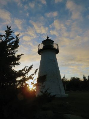 Ned’s Point lighthouse at dusk.
Photo by Faith Ball
