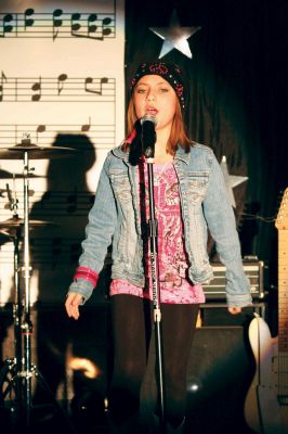 TriTown Idol
Camryn Marais was the winner of the 9 and under group of this past weekends Magic of Music Idol 2009 contest at the Knights of Columbus Hall in Mattapoisett. (Photo by Robert Chiarito) March 12, 2009 Edition
