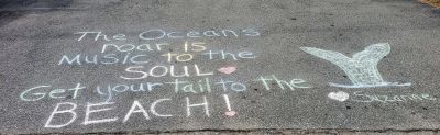 Chalk the Walk
Many folks in the Tri-Town took advantage of the good weather and free time to get out and “Chalk the Walk,” drawing and writing inspiring messages for passers-by to see. Submitted photo
