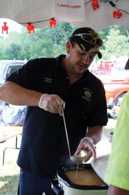Chowder’s ON! 
…and so is the competition. Public safety employees and professional establishments served up their best chowders during the September 16 Mattapoisett Firefighters Association’s 3rd Annual Chowder Cook-Off. Photos by Jean Perry
