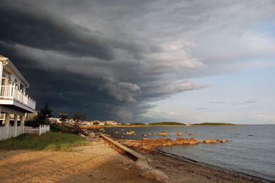 Crescent Beach 
Shelf cloud over Crescent Beach in Mattapoisett on Saturday in the late afternoon, shared by Faith Ball

