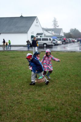 Easter Egg Hunt
Several hundred people braved the rain to participate in the Plumb Corner Merchants Association's annual Easter Egg Hunt on Saturday morning, April 11. Photo by Robert Chiarito.
