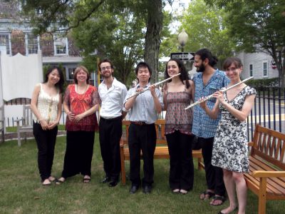World Flutes Ensemble
Members of the World Flutes Ensemble will participate in the National Flute Association’s cabaret in Las Vegas, Nevada next week.  Locals enjoyed hearing the music they will play at the convention on Sunday in Marion.  Members include Amy Conti, Bhrigu Sahni, Ana Barreiro, Shota Ishikawa, Max McKellar, Wendy Rolfe & Kazuyo Kuriya. 
