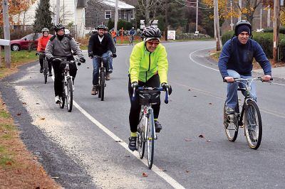 Bike Ride
Tri-Town bike lovers  including Bonne DeSousa and Pauline Hamel  participated in the Old Bedford-Old Fall River Bike Ride earlier this month. The event drew 60 riders from throughout the SouthCoast. Photos courtesy of Pauline Hamel
