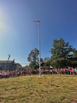 Flag Day
Flag Day was celebrated on June 14 outside Center School in Mattapoisett. Photo courtesy of Chris Gerrior
