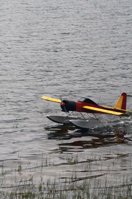 Bristol County Radio Control “RC” Club
Radio control model seaplanes are more than just a hobby for members of the Bristol County Radio Control “RC” Club. As club member Gerry Dupont puts it, “It’s an affliction. A happy affliction.” Dupont’s yellow Piper Cub seaplane features a one-fifth-scale pilot named “Gus” who’s been flying the one-fifth-scale seaplane for seven years. Photos by Jean Perry
