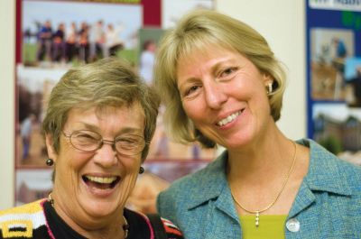 Habitat Gala
Both Trudy Kingery and Barbara Morse enjoyed a grand time at the annual Buzzards Bay Habitat for Humanity Gala at the Music Hall in Marion on September 17, 2010. Photo by Felix Perez.
