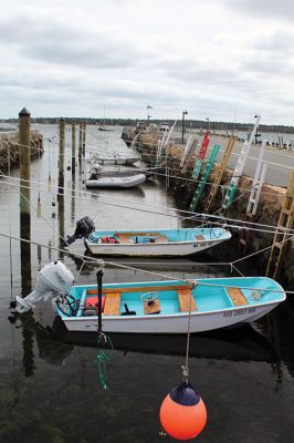 Tropical Storm
Tenacious, out of Marion, was among the many boats hauled out of the water under the threat of a tropical storm last weekend. The storm was hyped up, but for the most part, missed the south coast. Photos by Mick Colageo
