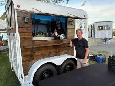 Harbor Days 
Cakes were on the griddle, and patriotism was in the air, as residents and visitors were greeted by the annual Harbor Days festival hosted by the Lions Club last weekend in Shipyard Park. Photo courtesy of the Mattapoisett Lions Club and Immediate Past King Lion Robert Haley
