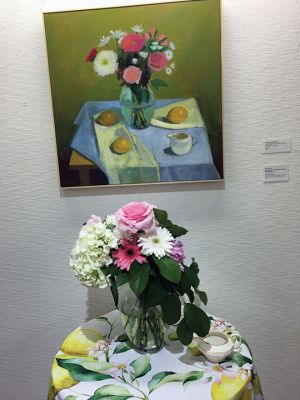 Marion Art Center
The Marion Art Center held its annual Art in Bloom exhibition June 22-24 featuring floral arrangements inspired by the paintings of Stephen and Anne (Carrozza) Remick. Fifteen pieces coupled with art hanging on the gallery walls gave life to the spaces and included traditional flower-arranging techniques and imaginative fairy landscapes of tiny mosses. Photos by Marilou Newell
