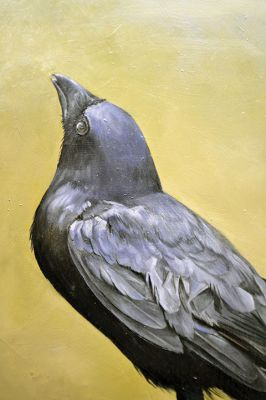 Small Works on the Wall
Come see the collections of local artists with smaller-scale artwork (and smaller-scale price tags) during the Marion Art Center’s holiday show, “Small Works on the Wall.” A collection of four smaller acrylics done by Christy Gunnels greets you when you first enter, including this one titled “American Crow #5.” Artwork by Christy Gunnel, photo by Jean Perry

