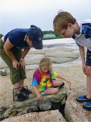 Life Along the Shore 
The Marion Natural History Museum’s Life Along the Shore program enjoyed learning a little something about the crabs that inhabit the Marion shoreline during the July 2013 session. Photos courtesy of Elizabeth Leidhold
