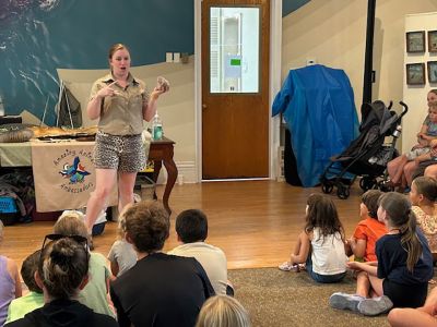 Marion Natural History Museum
The Marion Natural History Museum hosted Bethany Boucher of Amazing Animal Ambassadors Monday afternoon. We met Milo the Fennec Fox and had a chance to compare attributes of Peter Quill the hedgehog to Iris the tenrec. We also met a skunk, a ferret, and a very friendly chinchilla. Many thanks to the Marion Cultural Council for partially funding this event. Photos courtesy Elizabeth Leidhold

