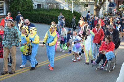 Marion Halloween Parade 2017
Halloween in the Marion village is one event that shouldn’t be missed! Hundreds upon hundreds of little ghosts, ghouls, and goblins took to the streets to show off their costumes and follow it up with some treats (no tricks) and refreshments at the Marion Music Hall, sponsored by those very kind witches at the Marion Art Center. The Sippican School students led the parade under the direction of Hannah Moore. Photo by Paul Lopes
