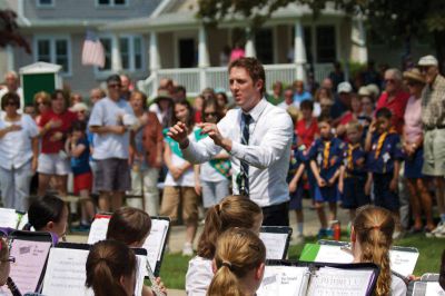 Mattapoisett’s Memorial Day 
Paul Halpainy conducted the Old Hammondtown Band for Mattapoisett’s Memorial Day ceremony and parade, on May 28, 2012. Photo by Eric Tripoli.
