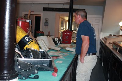 Mattapoisett Museum
The Mattapoisett Museum held an opening night for  their latest exhibit on June 26. The collection of police and fire department memorabilia brought back many memories for municipal employees on hand at the event. Photos by Marilou Newell. 

