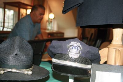 Mattapoisett Museum
The Mattapoisett Museum held an opening night for  their latest exhibit on June 26. The collection of police and fire department memorabilia brought back many memories for municipal employees on hand at the event. Photos by Marilou Newell. 
