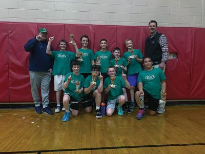 Celtics
Tri-Town Basketball Boys Grade 5/6 Division champions – Celtics.
