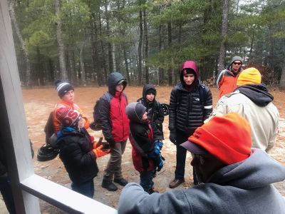 Camp Cachalot
Boy Scout troops from Rochester, Mattapoisett, and Marion participated in the annual Klondike Derby at Camp Cachalot on Saturday, January 19. The event features different competitive tasks to test the participants’ scouting skills. Photos by Michelle Wood

