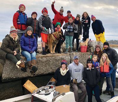 Sippican Harbor Christmas Tree
It’s back! The Sippican Harbor Christmas tree has returned thanks to Dan and Kellie Crete of Marion, along with the help of the Cooney, Vergoni, Hall, Pruchnik, Rebello, and Bacchiochi families. Photo courtesy Kellie Crete
