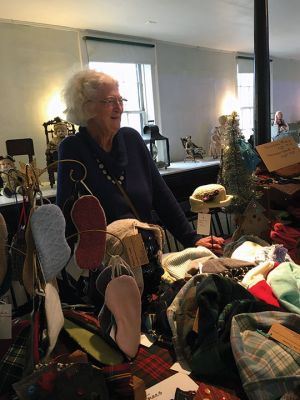 Mattapoisett Museum
Locally-made handcrafts were on display and for sale at the Mattapoisett Museum holiday shop on December 2. Weekend shopping is being offered throughout the month of December at the historic venue. Photo by Marilou Newell
