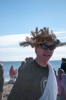 Freezin' for a Reason 2014
Participants in the 2014 Polar Plunge on January 1 were encouraged to wear costumes for the event, which raised thousands of dollars for the BAM Foundation. BAM is an organization that offers financial assistance to families battling cancer to help offset the unexpected costs of cancer treatment. Hundreds of people turned out for the event, with over a hundred participants who plunged into 34 degree waters, just a few degrees warmer than the 28 degree air temperature that morning.  Photo by Felix Perez
