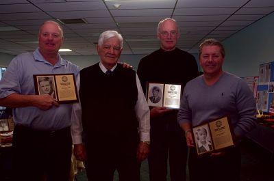 ORRHS Hall of Fame
ORR Hall of Famers, Donald Dorr, Frank Almeida, Peter Trow, and Wayne Caswell. Photo by Felix Perez
