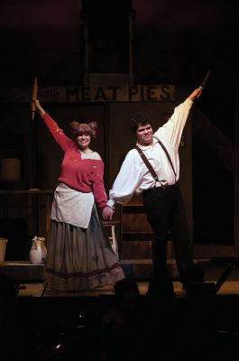 Sweeney Todd
Starring in the ORR High School Drama Club production “Sweeney Todd,” Emily Faulkner plays Mrs. Lovett with Kyle Costa as Sweeney Todd. The play opens on Thursday, April 9 at 7:30 pm with further showings April 10-11 at 7:30 pm and April 12 at 2:00 pm. Photo by Felix Perez
