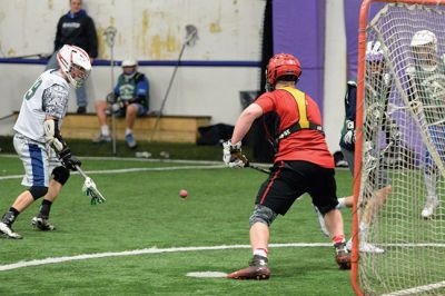 Crossroads Boys’ Lacrosse League
In the Crossroads Boys’ Lacrosse League, ORR beat Fairhaven 22-3 on Sunday, February 1 at the Jungleplex in Plymouth. There is a game every Sunday for the next six weeks, as the athletes keep in shape for the spring season. Photos by Colin Veitch
