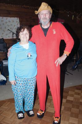 Pajama Party
Bruce Thompson and Betty Desmarais relax in their pajamas at the Rochester Country Fair's Pajama Party at the Ponderosa on Saturday, November 19, 2011. Photo by Felix Perez.
