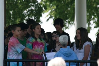 Park Concert
The Old Rochester Regional Junior High School band and chorus performed to a crowd on the morning of May 27, 2010 at the Shipyard Park gazebo. The concert included some favorites, like Someone to Watch Over Me, a Little Shop of Horrors medley, and music from Harry Potter and Star Wars. Photo by Anne OBrien-Kakley.
