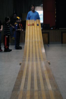 Pinewood Derby Time
Marion Cub Scout Troop #32 had its annual Pinewood Derby on February 8 at the Marion Congregational Church. Scouts assembled and designed their wooden racecars hoping to come in first place or win a prize for most original car or coolest car. Photos by Felix Perez
