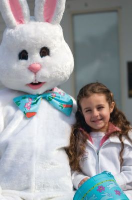 Egg Hunt!
Mallory Henesey hangs out with the Easter Bunny at Plumb Corner Mall's Easter egg hunt in Rochester on Saturday April 16, 2011. Photo by Felix Perez.
