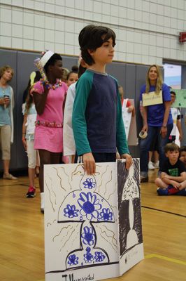 Vocabulary Day Parade
A living, breathing, (and giggling) dictionary of vocabulary words displayed their intellect and imagination at Rochester Memorial School during its first annual Vocabulary Day Parade on April 4. Photo by Jean Perry
