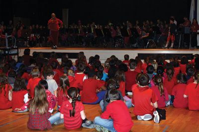 National Wear Red Day
February 7 was National Wear Red Day, and the students at the Sippican School assembled for their monthly all-school meeting decked out in red in support of the American Heart Association’s “Go Red for Women” raising awareness of the threat of heart disease for women. Sippican students raised a whopping $1,025 for the American Heart Association. Photo by Jean Perry
