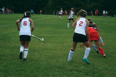 ORR Field Hockey
The Old Rochester Regional Varsity Field Hockey team hosted New Bedford High School on Monday, September 10 at Old Rochester Regional High School.  Photo by Katy Fitzpatrick. 
