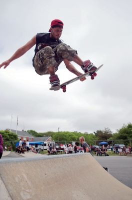 Skate Shredfest
A "Skate Shredfest" event, held on June 25, 2011 in Mattapoisett, raised money for skate park located behind the Mattapoisett Police Station. With several different categories in the competition, including "Best Trick Jam" and "High Ollie", local skaters had a chance to show off their tricks for a good cause. Photos by Felix Perez.
