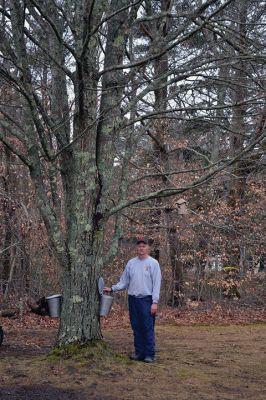 Maple Sugar Season
In Rochester, Mike Forand and his son Tim spend this time of year tapping their maple trees and boiling down the sap to make their own Rochester-made maple syrup. Photos by Jean Perry
