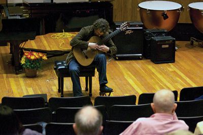 Tri-County Music Association 
Old Rochester Regional alumnus Koby Williamson played a three-movement piece on classical guitar.  Photo by Eric Tripoli.
