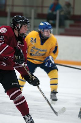 Tabor Hockey
On Sunday, January 6, the Tabor Academy Varsity B Hockey Team hosted Academie St. Louis from Quebec, Canada for a non-conference game.  Once a year, a team travels down from Canada, and while the Seawolves were not victorious, the game proved to be a learning experience for the players facing off in an international match up. Photos by Felix Perez. 
