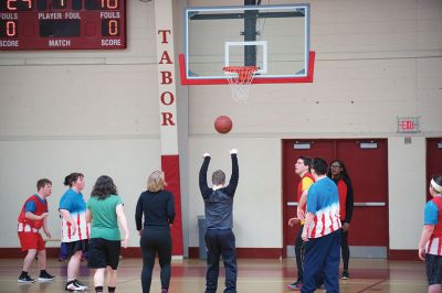 Tabor Academy Special Olympics Club 
The Tabor Academy Special Olympics Club kicked off an important new project, “The R-Word Campaign” on Sunday, February 14 with a special Valentine’s Day basketball tournament as part of the school’s Special Olympics Young Athletes Program. Students hope to change school culture for the better by raising awareness to extinguish the use of the R-word. Photos by Colin Veitch

