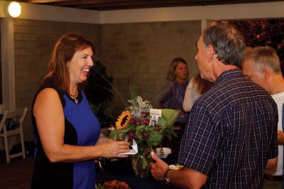 Taste of the Tri-Town
Deb Martin (left) was one of the chief organizers of the 2012 Taste of the Tri-Town, an event that benefits the Lighthouse Fund, an endowment that offers educational grants to district teachers.  The Taste, held on Friday, September 7 at the Mattapoisett YMCA, featured food from 20 different local eateries and restaurants.  Photo by Eric Tripoli.
