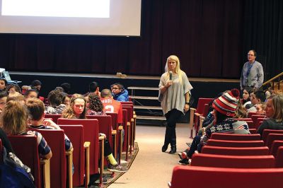 Online Safety
National Online Safety Expert Katie Greer gave a presentation on February 3 to ORR students in Grades 6 through 12 on how to use technology to make the world a better place while protecting themselves from strangers and online threats. Photos by Erin Bednarczyk

