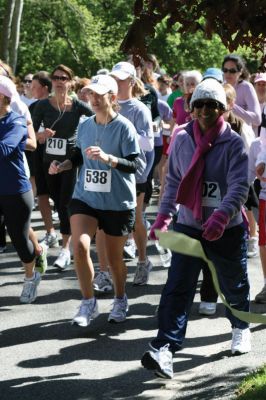 Mom's Running
Over 600 runners came to Mattapoisett on May 9, 2010 to celebrate mom in the fourth annual Tiara Classic 5K road race. This years race had more runners than ever, despite the wind and cold temperatures. The road race benefits the New Bedford Womens Fund, an organization that empowers and provides upward mobility to women. Photos by Anne OBrien-Kakley.
