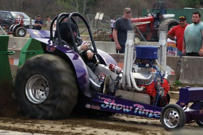 Rochester Tractor Pull
If you were anywhere near the Rochester Country Fair grounds on Saturday, you heard the familiar sounds of revving tractor engines echoing throughout the town. The country fair committee held a tractor pull/swap fundraiser on April 29. Those who attended got an early taste of the sights, sounds, and smells of the Rochester Country Fair with dirt flying, engines blasting, and diesel smoke billowing up into the air. Photos by Jean Perry
