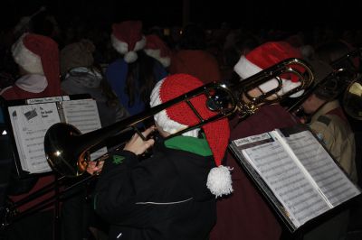 Annual Tree Lighting
On Monday, December 3, Rochester held their Annual Tree Lighting Ceremony in the center of town. Hundreds of residents turned out for the celebration  The Rochester Memorial School Chorus and Band played joyous holiday tunes. Photo by Katy Fitzpatrick. 
