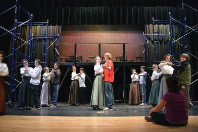 'Triangle' at ORR
Triangle, a play by Laurie Brooks, is set against the backdrop of the historic Triangle Shirtwaist Factory fire of 1911. Triangle will be performed by the Old Rochester Regional High School (ORR) Drama Club, November 17 through 20 in the high school auditorium. Tickets are $10 for students and seniors and $12 for adults. For more ticket information contact Lisa Cardoza at 508-758-6762. Photo by Samuel Resendes.
